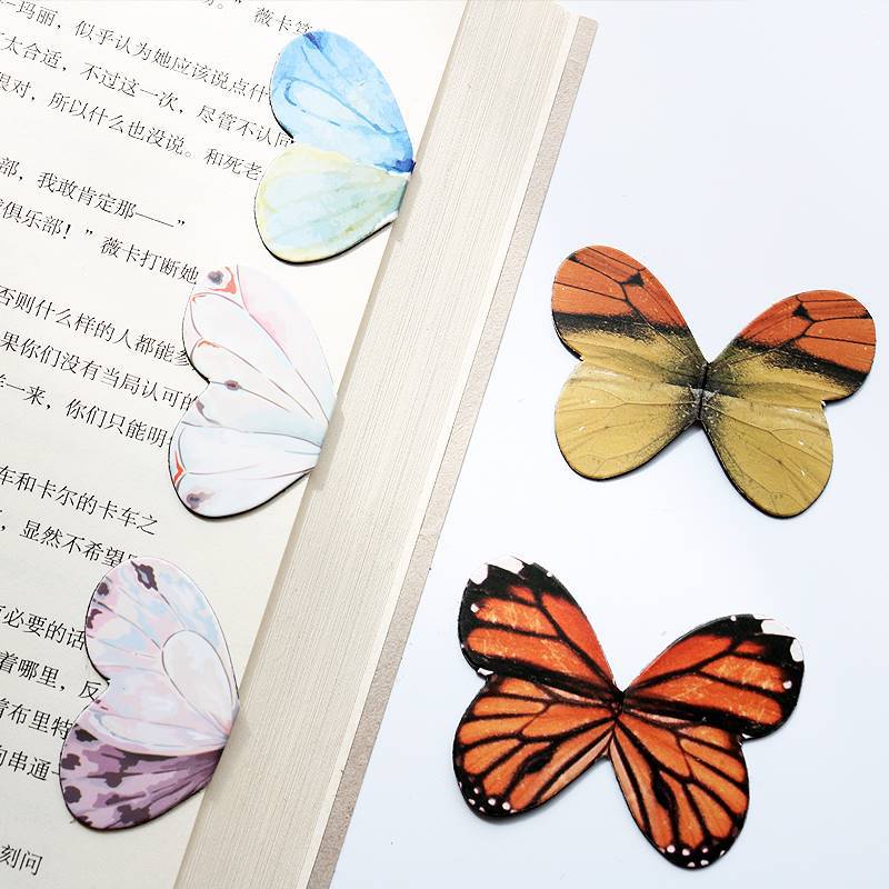 Bookmark Magnetic Clip - 4 sztuk/paczka piękny motyl magnetyczna zakładka