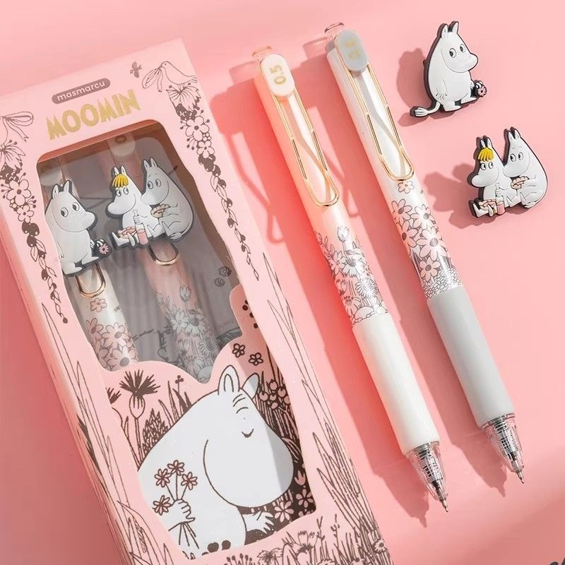 Stationery Warehouse - Urocze długopisy żelowe Moomin z wysuwanym