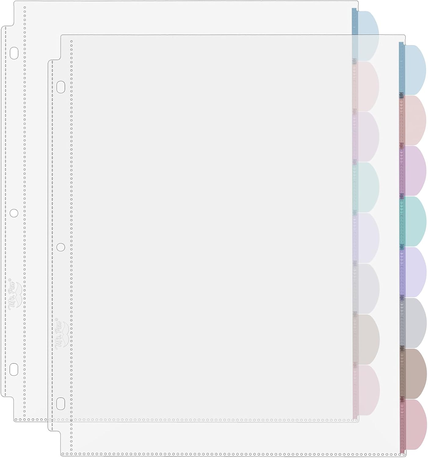 Index Tab Divider - Przezroczyste koszulki na dokumenty A4 z