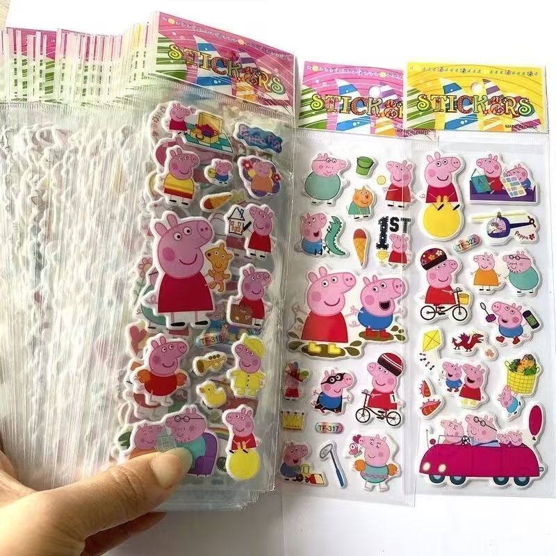 Memo Pad Sticky - Naklejki z Peppą Świnką, naklejki do