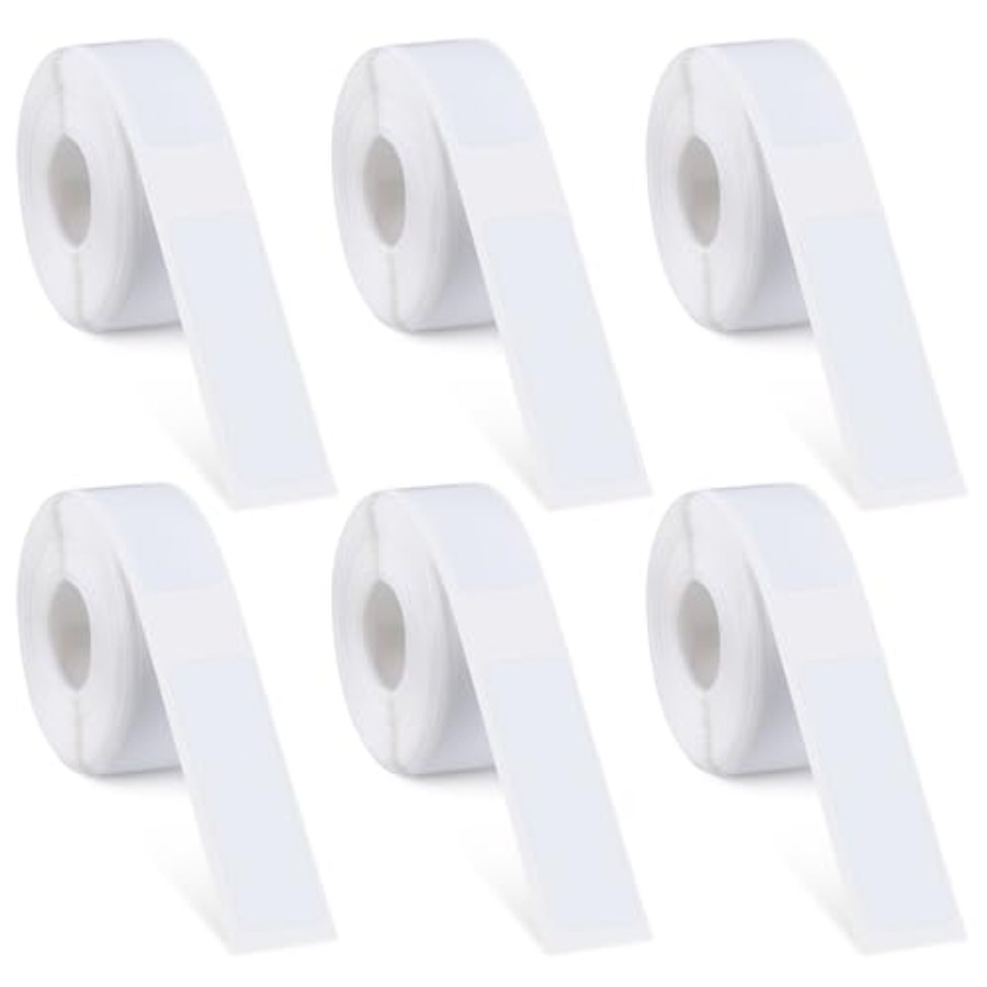 Label Printer Tape - 6 rolek taśm do drukarek etykiet