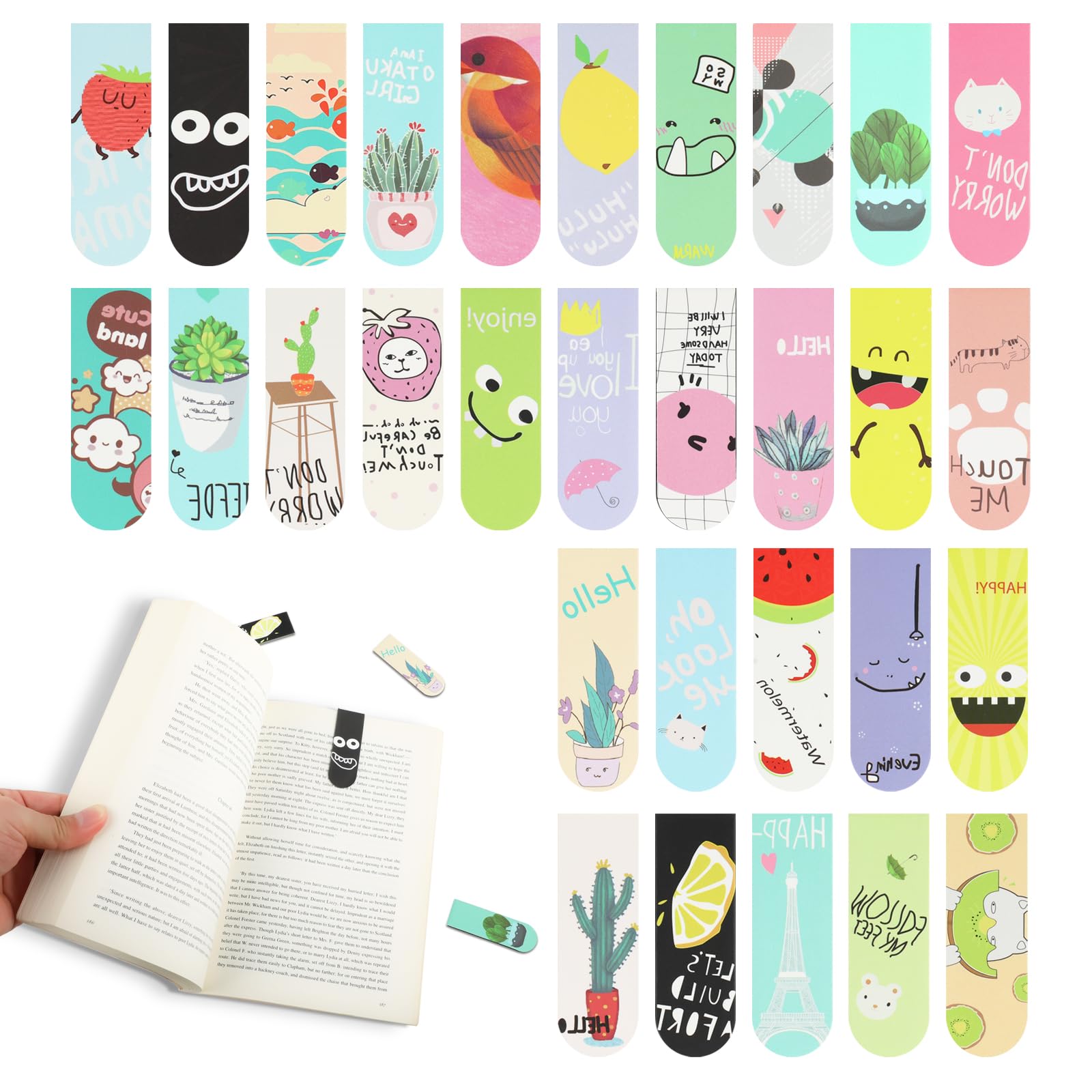 Bookmark Magnetic Clip - 18 szt./30 szt. Magnetyczne zakładki do