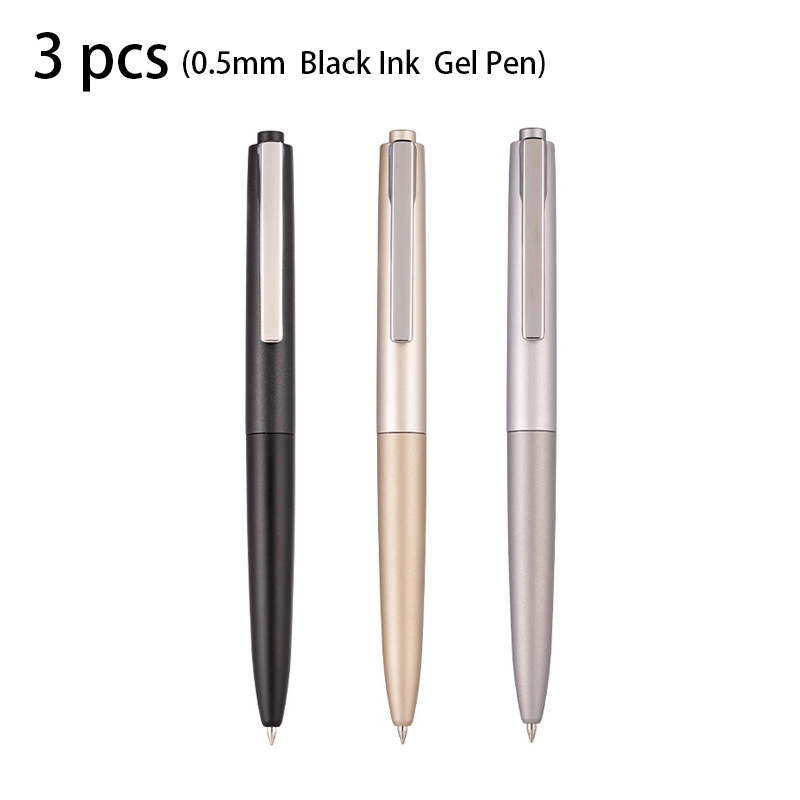 Stationery Supply Business - Deli 3szt 0.5mm/0.7mm Czarny tusz Długopis