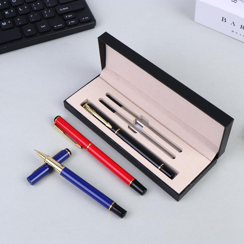 Stationery Supply Business - Zestaw luksusowych metalowych długopisów w pudełku