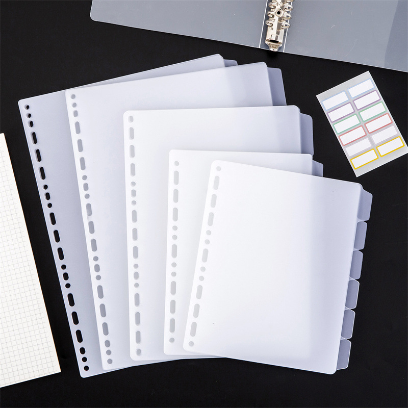 Index Tab Divider - Przekładki do segregatora A4 A5 B5,