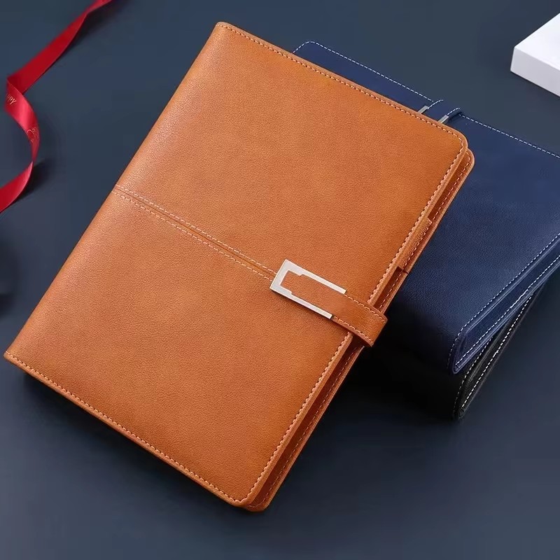 Journal Leather Hardcover - Skórzany dziennik A5, notes w twardej