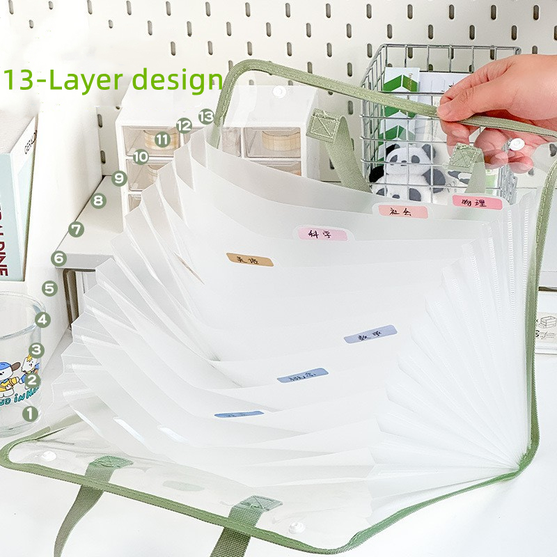 Is Stationery Office Supply - 13-warstwowa teczka A4 do przechowywania teczek