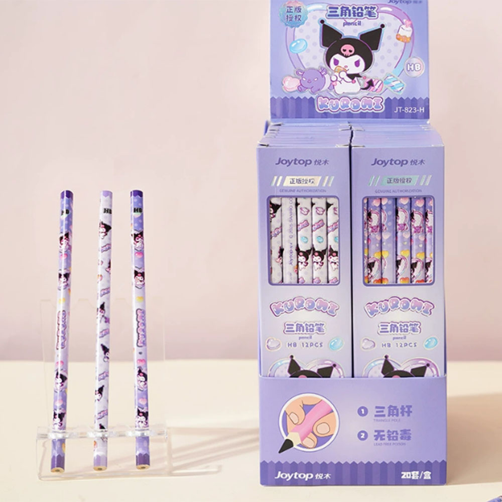 Office Supply Office Stationery Items - Oryginalne ołówki drewniane Sanrio Kuromi Hello