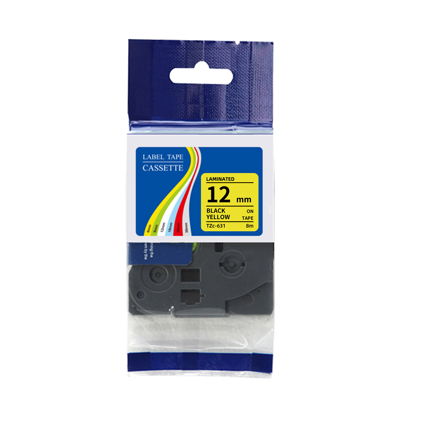 Label Printer Tape - Kompatybilna taśma etykietująca TZe 631 czarna