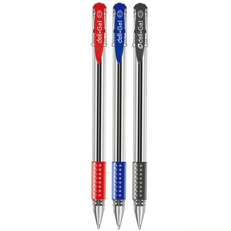 Stationery Office And School Supply Stores - Deli 0.5mm Czarny Czerwony Niebieski Długopis