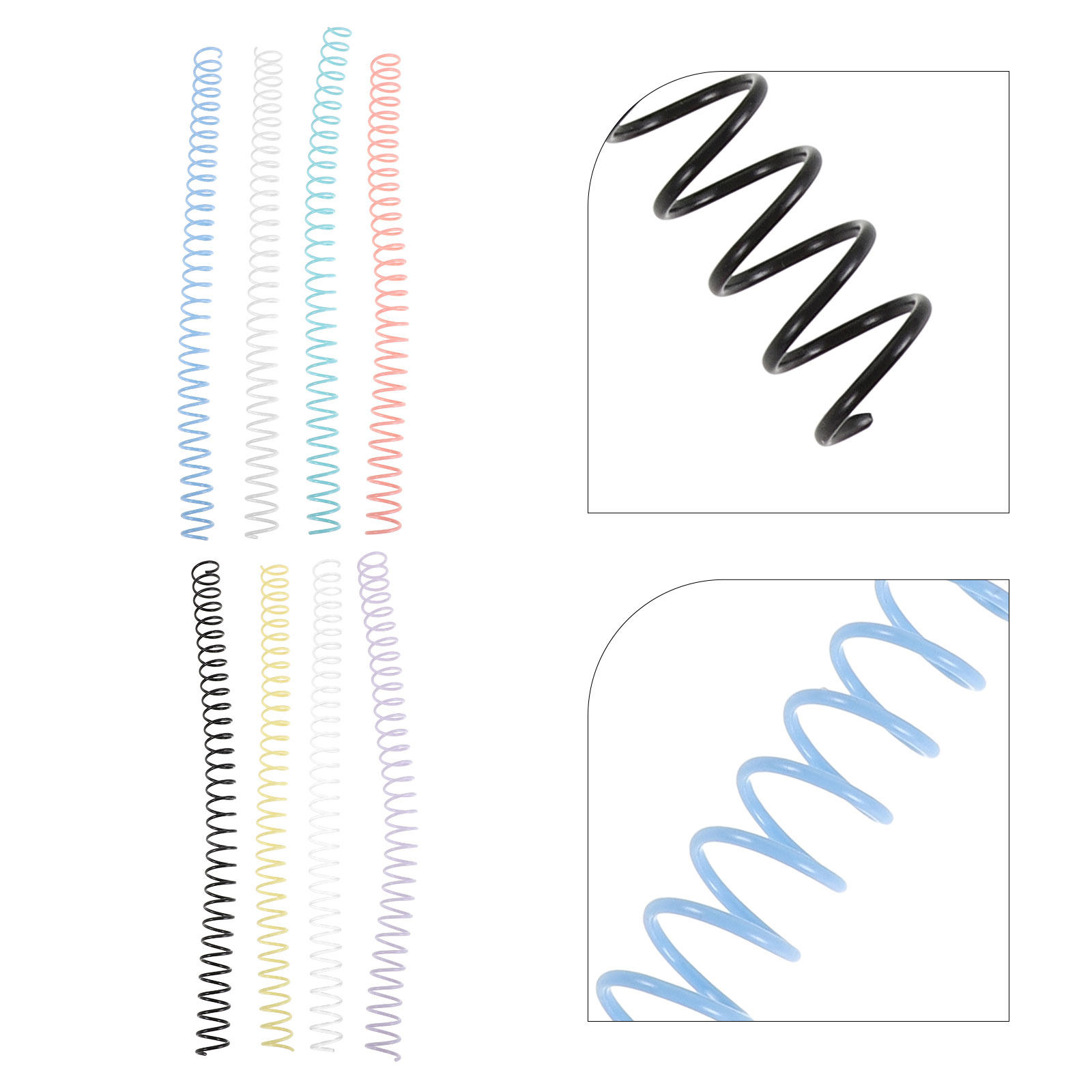 8 szt. Spiralne kółka do bindo – Binding Comb Plastic recenzja i cena