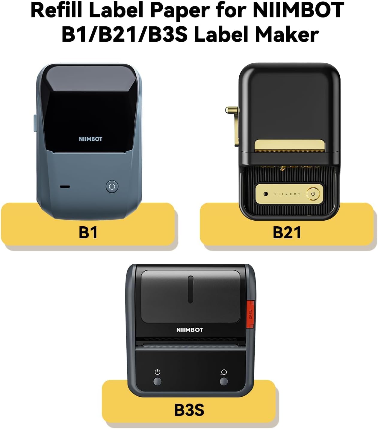 NiiMBOT B21 B1 B3S okrągła nak – Label Printer Tape recenzja i cena