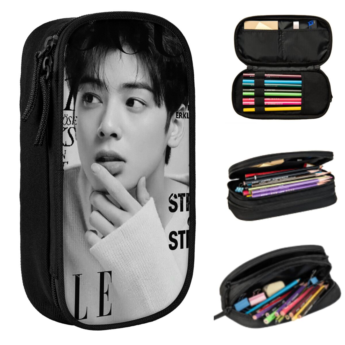 Piórnik Cha EunWoo Kpop Astro  – Stationery And Office Supply Chain recenzja i cena