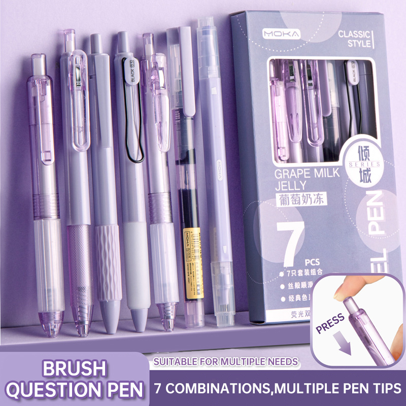 7 sztuk/zestaw naciśnij zestaw – Office Supply Office Stationery Items recenzja i cena
