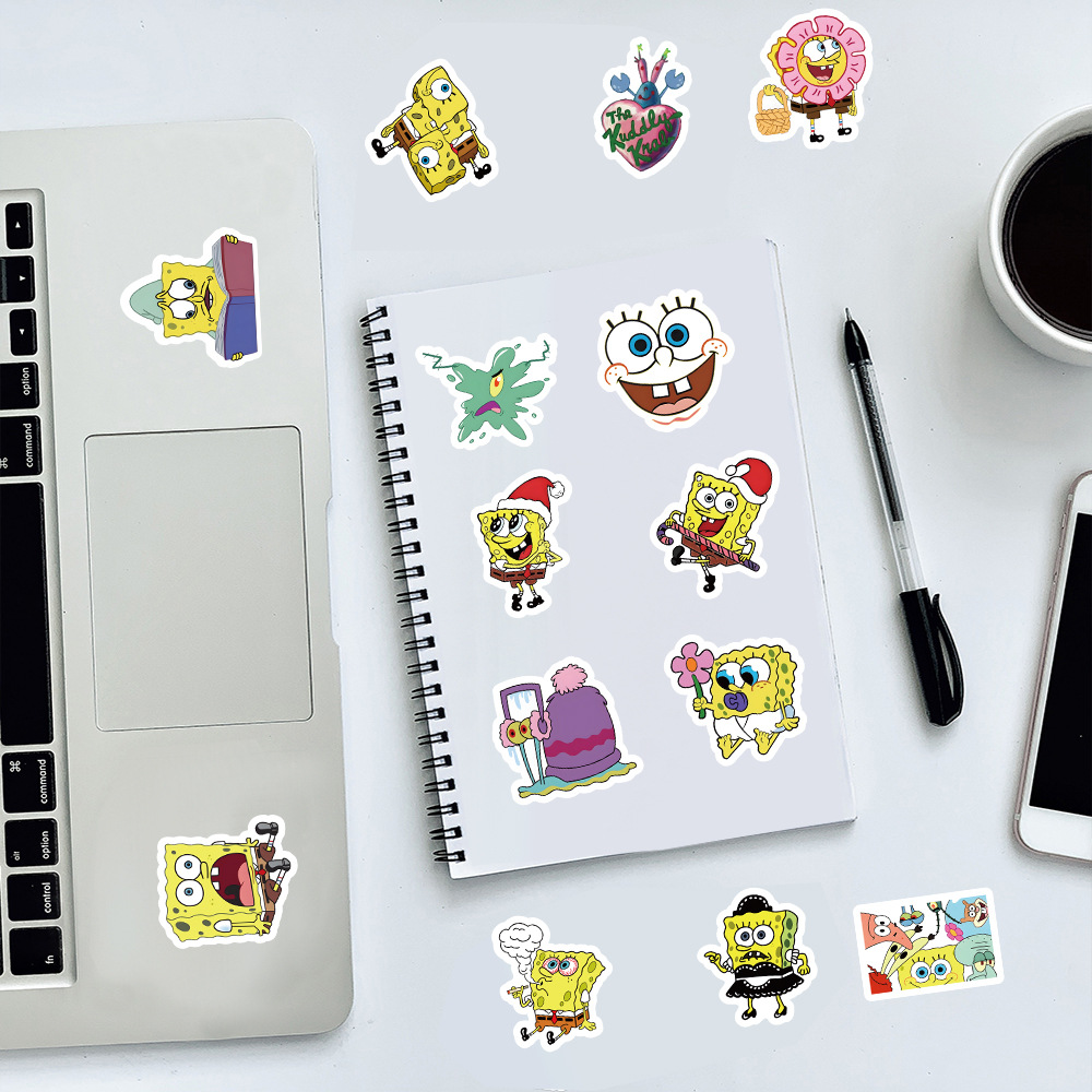 100 szt. Kawaii SpongeBob Kanc – Memo Pad Sticky recenzja i cena