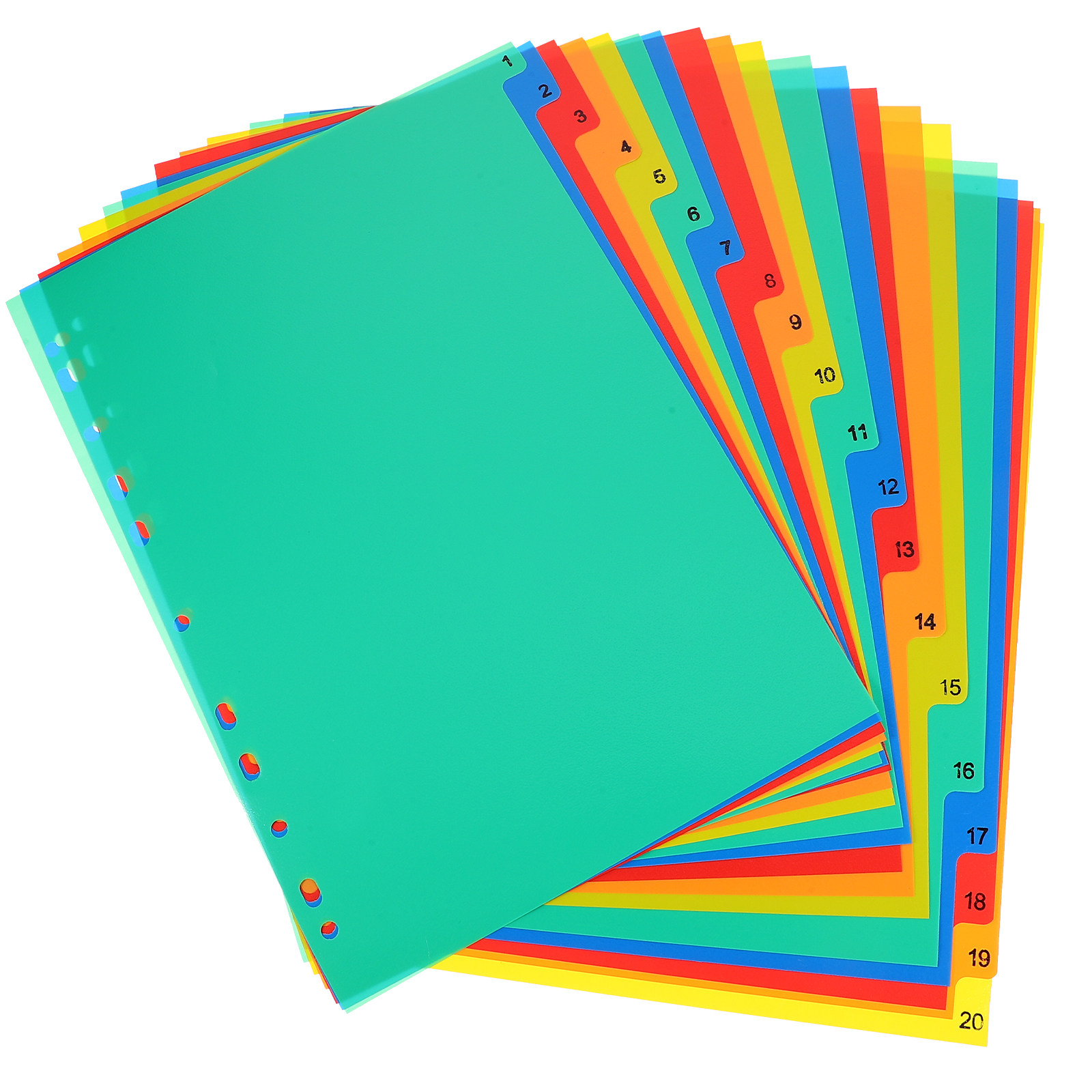 20 szt. kolorowych przekładek  – Index Tab Divider recenzja i cena
