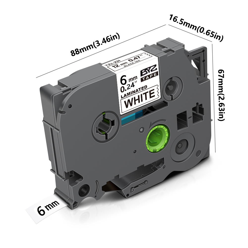 1 szt. Taśma TZe211 Ptouch 6mm – Label Printer Tape recenzja i cena
