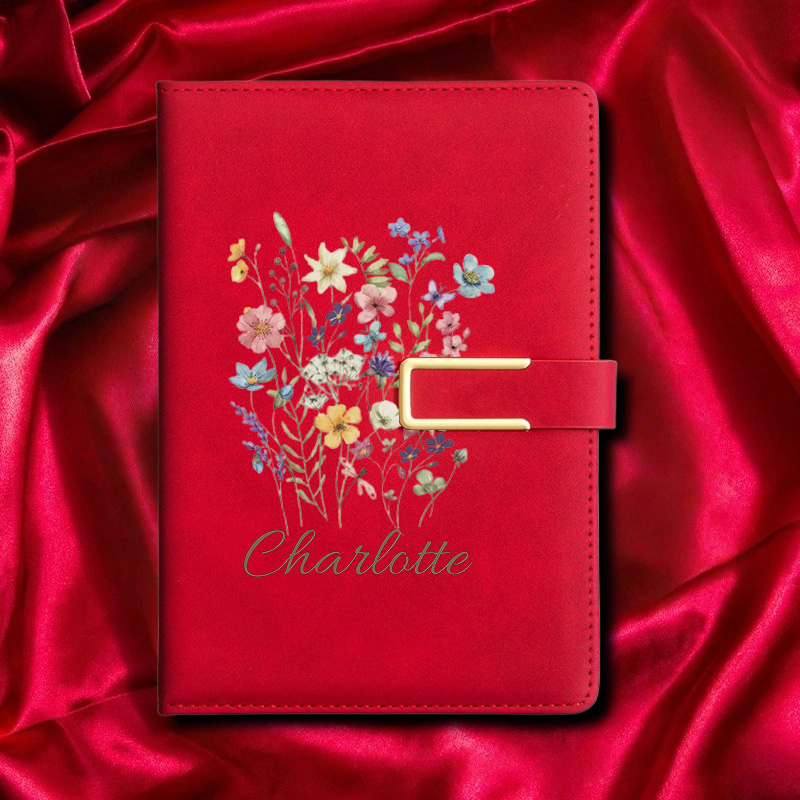Notes A5 z kwiatowym monograme – Journal Leather Hardcover recenzja i cena