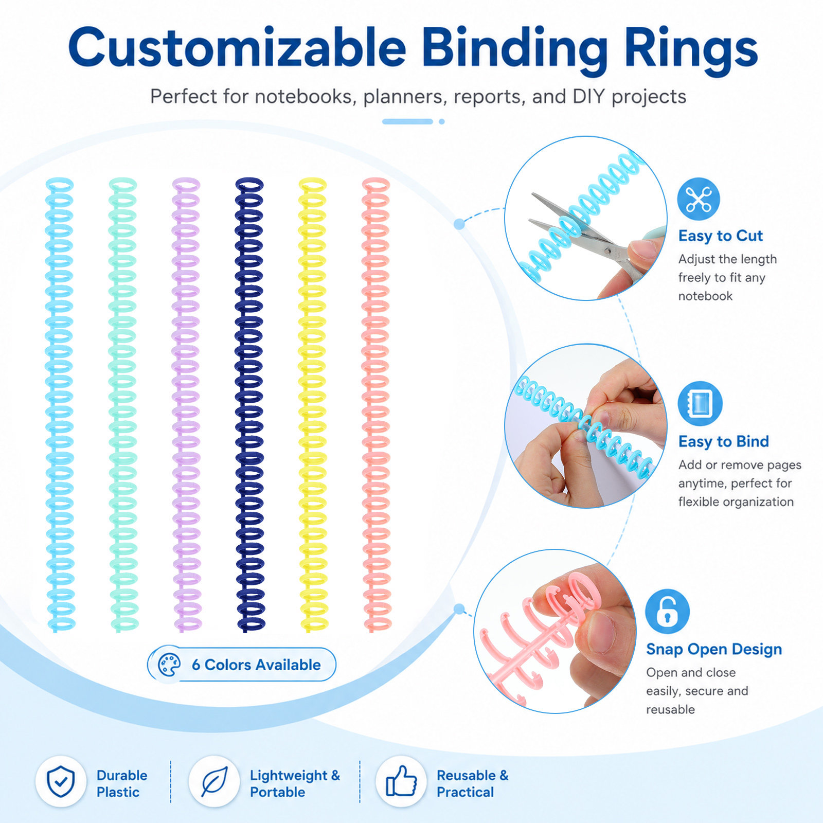 12 szt. plastikowych spinek do – Binding Comb Plastic recenzja i cena